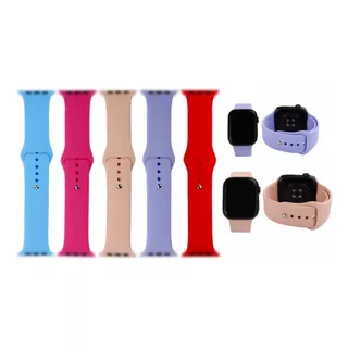 Correas Lisas Y Nylon Para Smartwatch 38, 40, 42, 44, 49 Mm