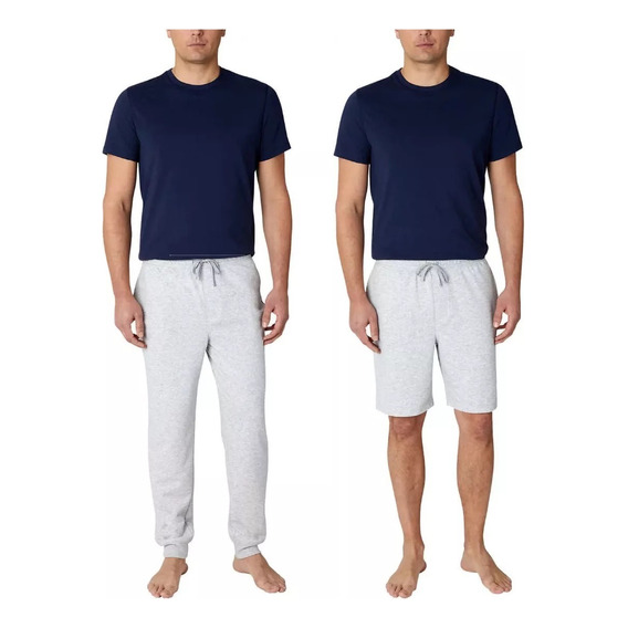 Pijama Eddie Bauer Hombre Pantalon Camiseta Y Short 3 Pzas