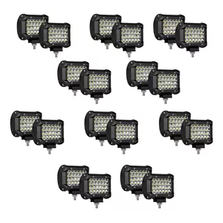 20pz Par Faros 24 Led Auxiliar Dually Universales 4x4 72w F1