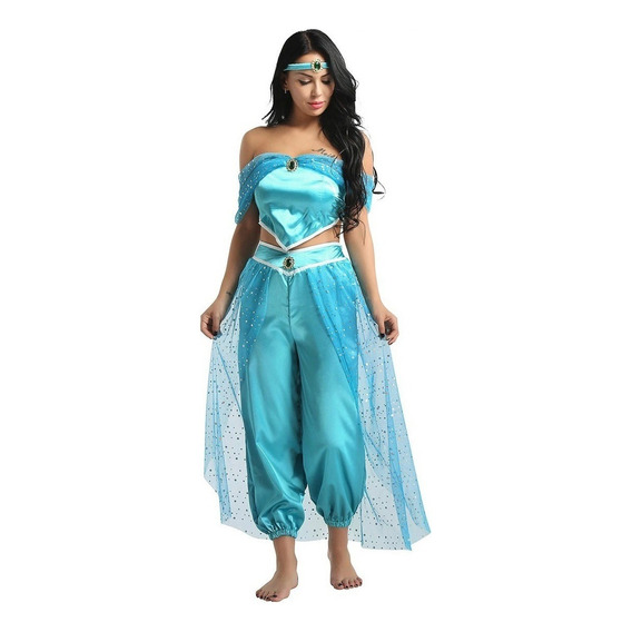 Disfraz Princesa Jasmine Jazmin Aladdín Cosplay