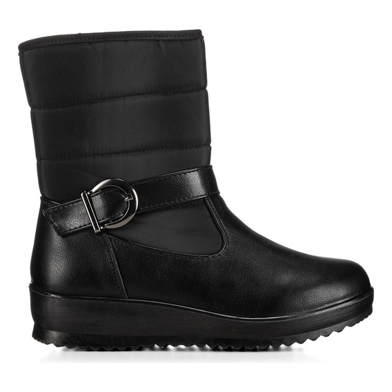 Botas Termicas De Nieve Mujer Negro Caliente Con Felpa Weide