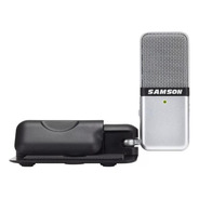 Microfone Samson Go Mic Condensador  Cardióide E Omnidirecional Prata