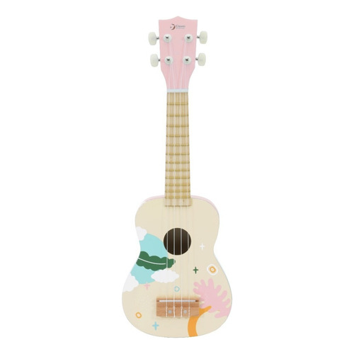 Ukelele Infantil Classic World Madera Rosa Celeste Guitarra