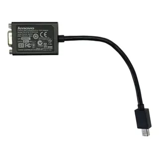 Adaptador Convertidor De Minidisplayport A Vga Lenovo Color Negro