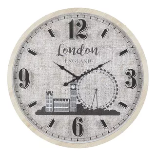 Reloj De Pared Mdf D60x6cm - London