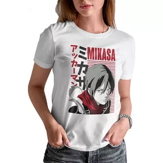 Blusa / Playera Anime Shingeki No Kyojin Mikasa Ackerman #16