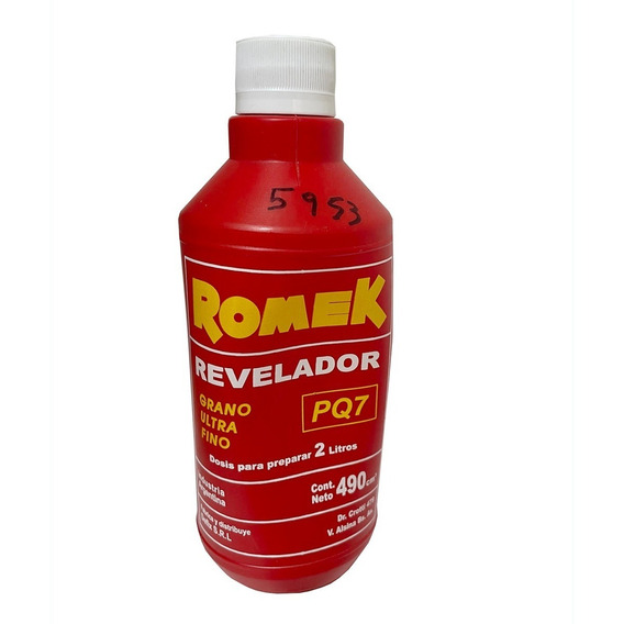 Revelador Romek Pq7 P/negativos Blanco Y Negro 490ml (5953)