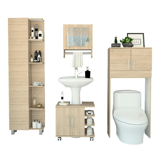  Botiquin + Optimizador Lavamanos + Baño + Mueble Bath300 - 