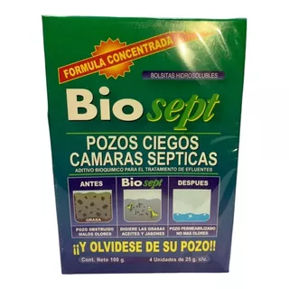 Bactericida Biosept Para Tratamiento De Pozo Ciego Negro X 3