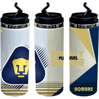 Termo Futbol Mexicano Pumas Unam Tipo Skinny Tumbler 400ml