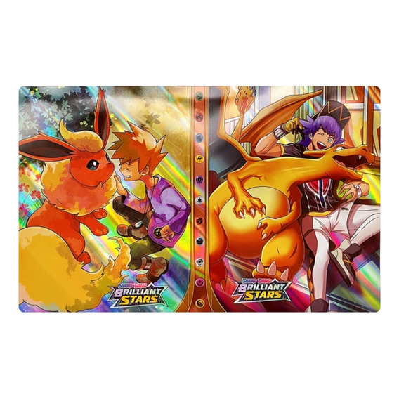 Carpeta Cartas Pokémon Holográficas 240 Espacios + Cartas