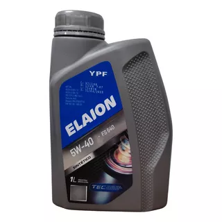 Óleo Ypf Elaion 5w40 Sintético Homologado Vw 502.00 505.00