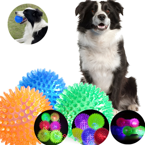  Pelotas Juguetes Perros Juego Pelota Con Luces Colores 3 Pelotas Para Perro