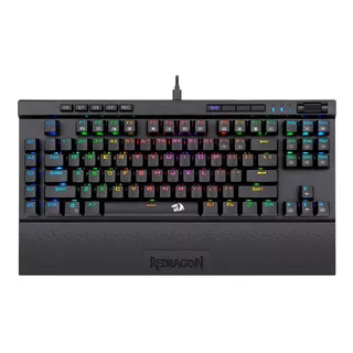 Teclado Óptico-mecánico Redragon Magic-wand Pro K587rgb-pro Color Del Teclado Negro Idioma Español Latinoamérica