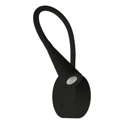 Aplique Led Moderno Cabecera Con Tecla Waller C Negro Vk