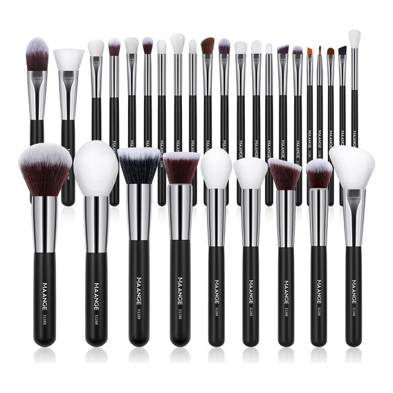 Brochas De Maquillaje Kit 30 Pcs Para Maquillaje Profesional