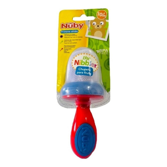 Chupete De Fruta Nuby Primeros Solitos +10 Libre De Bpa 