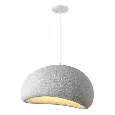 Colgante Stone 50cm 1 Luz Apto Led Deco Moderno Luz Desing Blanco
