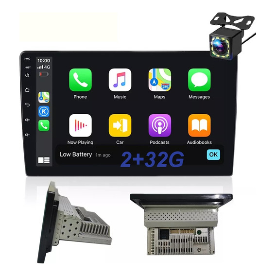 Estéreo Para Auto 1din Wifi Android 9 Pulgadas Carplay 2+32g