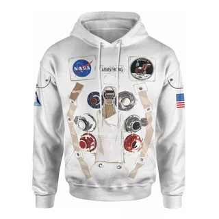 Sudadera Deportiva Sublimada N A S A Traje Astronauta 22