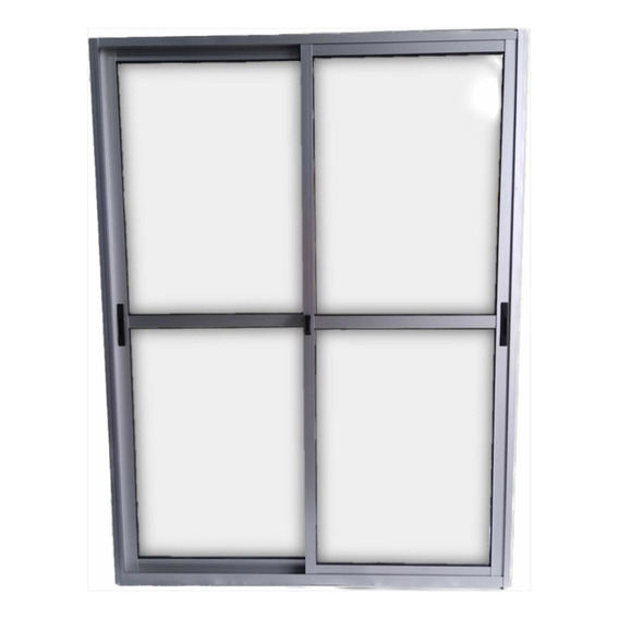 Ventana Corrediza Aluminios Windoor Serie 20 Gris Rectangular De Aluminio 150cm X 200cm X 6cm