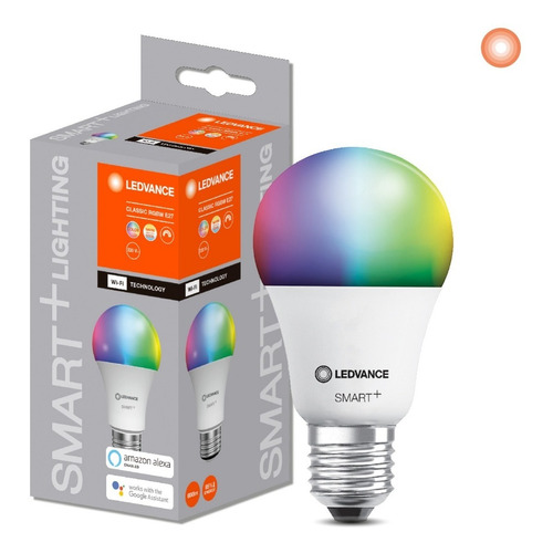 Lampara Foco Led Ledvance Smart + Wifi Rgbw Color 9w E27 