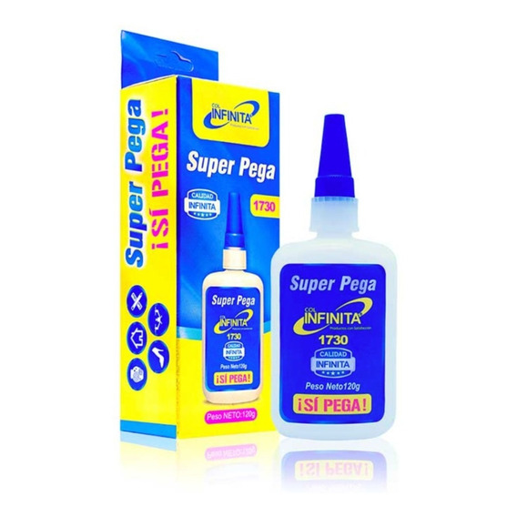 Pegante Instantaneo Infinita Super Pega *120 Ml *1 Unidad