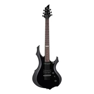 Guitarra Eléctrica Ltd F Series F-10 De Tilo Black Con Diapasón De Madera De Ingeniería