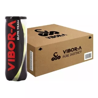 Caja De Pelotas De Padel Vibor-a Elite Team X24 Tubos 