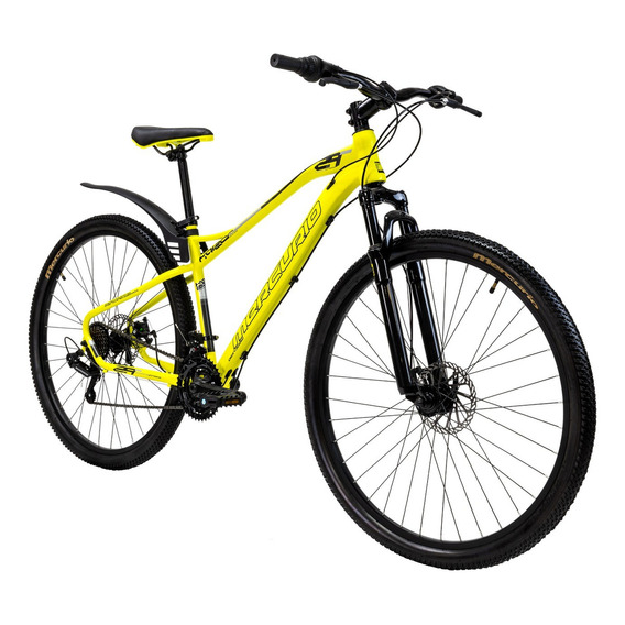 Bicicleta Mercurio Kaizer 21 Velocidades Suspensión Rod 29 Color Amarillo Tamaño Del Cuadro Unitalla