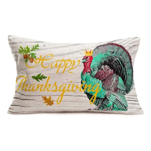Aremetop Happy Thanksgiving Decorative Pillow Covers Autu... 