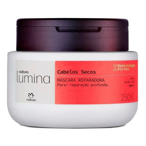 Máscara Reparadora Lumina Cabello Seco 250 Ml De Natura