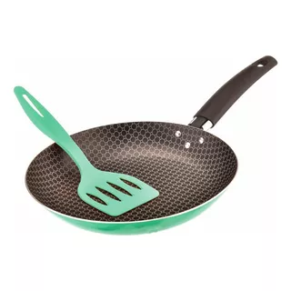 Frigideira Antiaderente Teflon 22 Cm Multiflon Qualidade Cor Menta