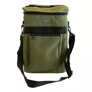 Mochila Spinit Matera Bolso Morral Porta Termo Mate Color Verde