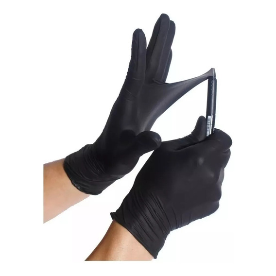 Guantes Desechables Nitrilo Black Caja 100 Unidades 