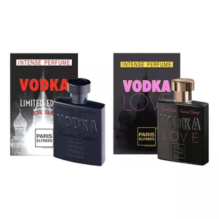 Kit C/ 2 Perfume Vodka Limited E Love Paris Elysees