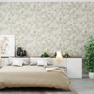  Papel Tapiz Tv1403 Mosaico Textura Moderno Gris 3d