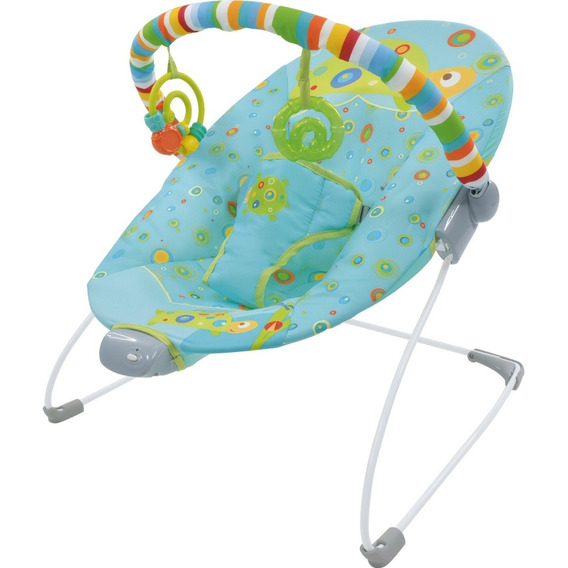 Bouncer Silla Mecedora Vibradora Para Bebe Portatil Juguetes Color Azul claro