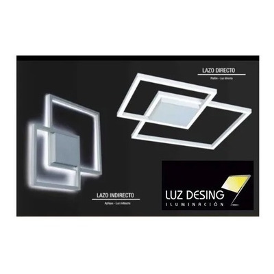 Plafon Lazo Directo Luz Led 60w Diseño Moderno Luz Desing