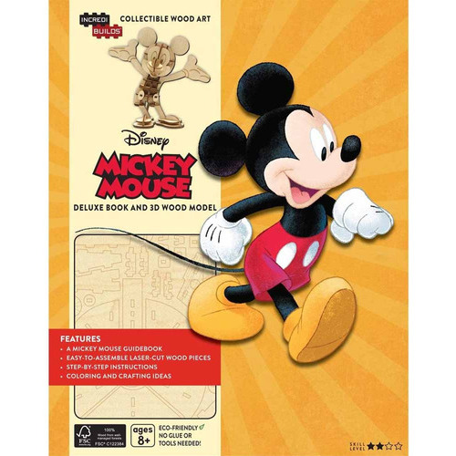 INCREDIBUILDS: MICKEY MOUSE, de Greenberg. Serie INCREDIBUILDS Editorial Panini Books Argentina, tapa blanda, edición 1 en español, 2019