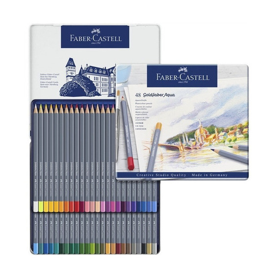  Lapices Faber Castell Goldfaber Acuarelables X 48