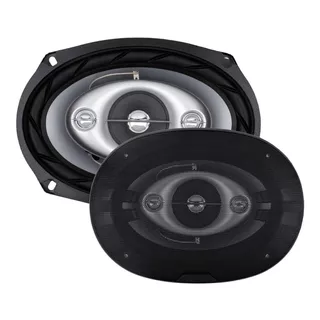 Parlantes Targa Tg 6920 6x9 Pulgadas Cuadriaxial 700w Color Negro/gris