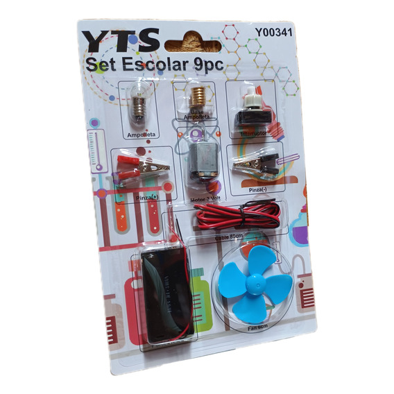 Kit Circuito Eléctrico Escolar 9 Piezas Yts