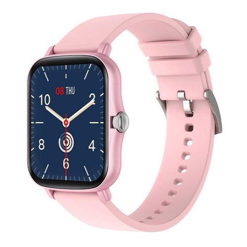 Smartwatch Colmi P8 Plus 1.69" caja de  aleación de zinc  pink, malla  pink de  silicona
