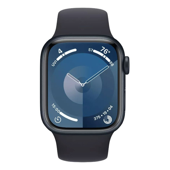 Apple Watch Series 9 GPS + Celular • Caja de aluminio color medianoche de 41 mm • Correa deportiva color medianoche - S/M - Distribuidor autorizado