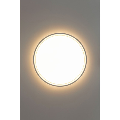 Plafon Led Split Blanco Redondo 50cm Diseño Moderno Cie
