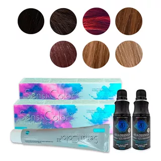 Kit Com 2 Tinturas Sensi Color Hipoalergênica Alergoshop +ox