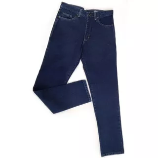 Jeans Clásico Hombre Azul  Recto Rígido