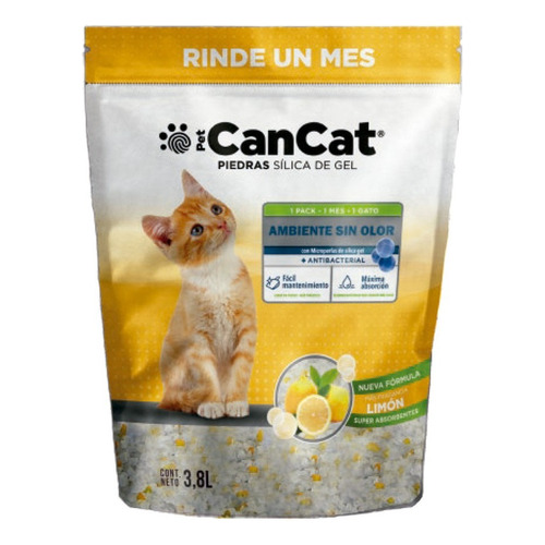 Piedras sanitarias para gatos CanCat limon x 3.8L