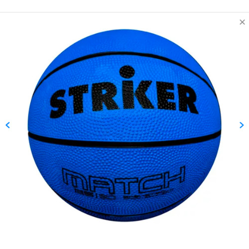 Pelota de básquet Striker Match nº 5 color azul para recreativo de interior